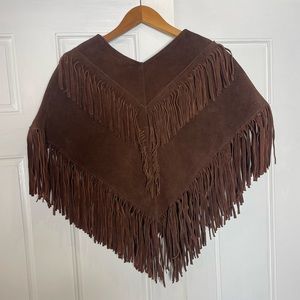 Original Laurie Zelby Leather French Poncho.